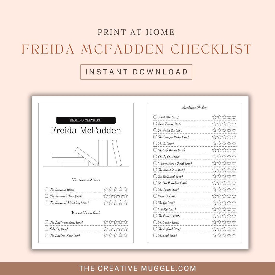 Freida Mcfadden Books Reading Checklist Full List of Freida Mcfadden