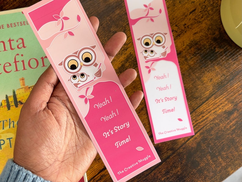 Cute Owl Design Bookmark Printable Bookmark Digital Download Etsy