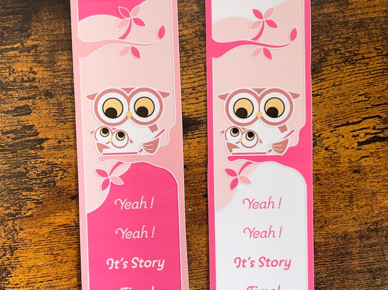 Cute Owl Design Bookmark Printable Bookmark Digital Download Etsy