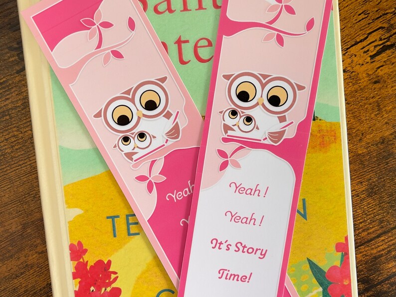 Cute Owl Design Bookmark Printable Bookmark Digital Download Etsy