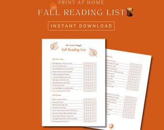 Fall Reading List Printable: Book Recommendations & Review (PDF)