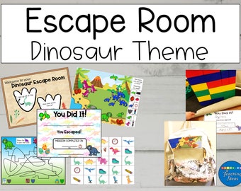 Dinosaur Escape Room for Kids: Printable Birthday Game (Digital Download)