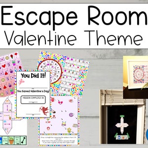 Valentine Game, Escape Room, Escape Room for Kids, DIY Escape Room, Printable Escape Room, Printable Kids Games, DIGITAL Download