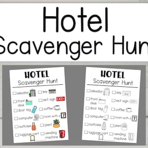 Búsqueda del tesoro en hoteles, búsqueda del tesoro en hoteles, búsqueda del tesoro para niños, actividad en hoteles, juego en hoteles, hotel imprimible, DESCARGA DIGITAL