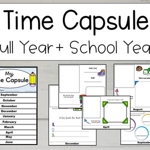 All About Me Time Capsule: Printable Kids Activity Flipbook (Digital)