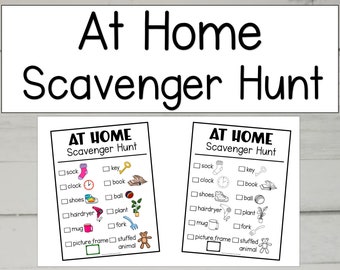 At Home Scavenger Hunt for Kids (Digital Download)