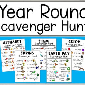 Scavenger Hunts, Scavenger Hunt, Treasure Hunt for Kids, Scavenger Hunt Printable, Scavenger Hunt for Kids, DIGITAL DOWNLOAD