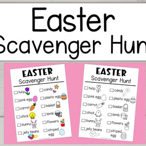 Scavenger Hunt Easter,  Easter Scavenger Hunt, Treasure Hunt for Kids, Easter Activity, Easter Printable, Easter Activities,DIGITAL DOWNLOAD