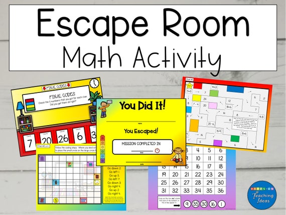 math problem solving escape room