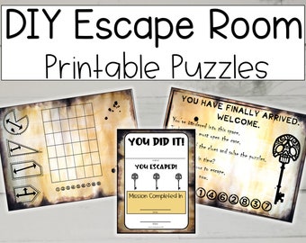Printable Escape Room Puzzles: DIY Starter Kit (Digital Download)
