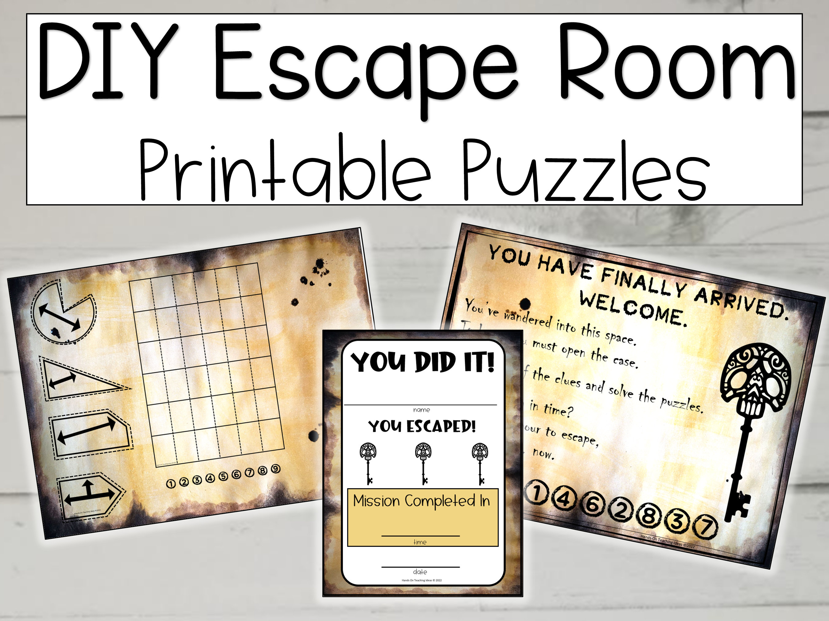 Printable Escape Room Escape Room Escape Game Puzzles DIY - Etsy