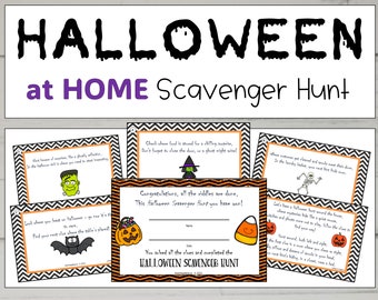 Halloween Scavenger Hunt, Fun Family Activity (Digital Download)
