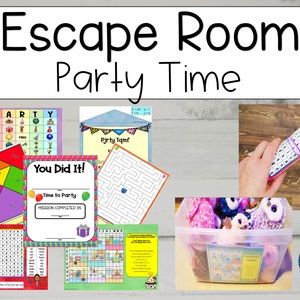 Party Escape Room, Activity for Kids, Printable Party Games, Kids Birthday Games, Birthday Party Games, Kids Escape Room, DIGITAL Download