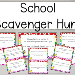 School Scavenger Hunt, Scavenger Hunt for Kids, Scavenger Hunt, Scavenger Hunt Printable, Riddles for Kids, DIGITAL DOWNLOAD