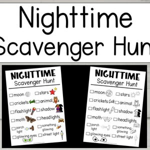 Búsqueda del tesoro nocturna, búsqueda del tesoro nocturna, búsqueda del tesoro para niños, búsqueda del tesoro para niños, DESCARGA DIGITAL