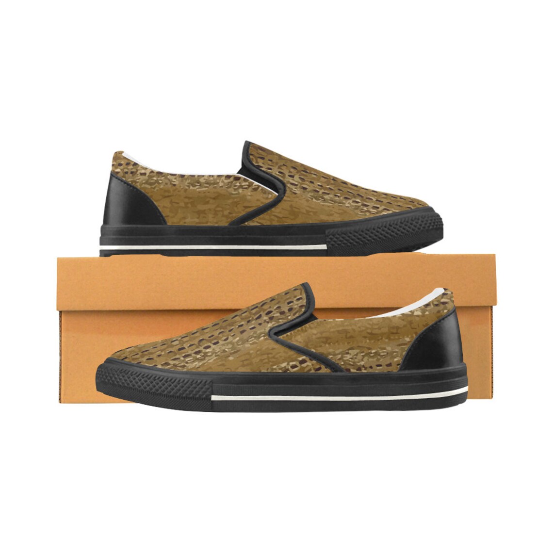 crocodile slip ons