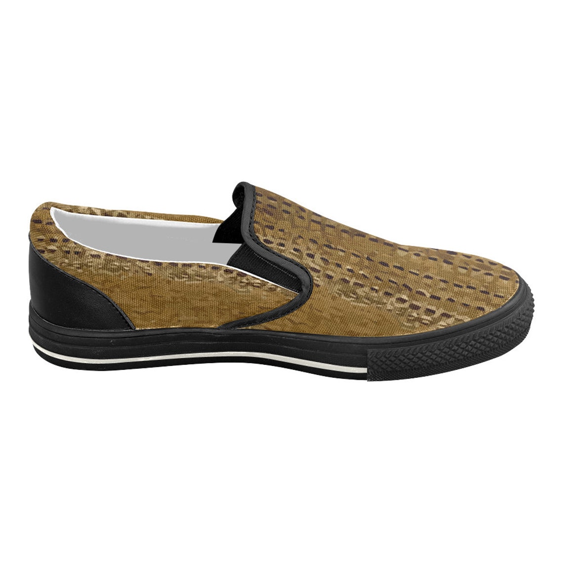crocodile slip ons