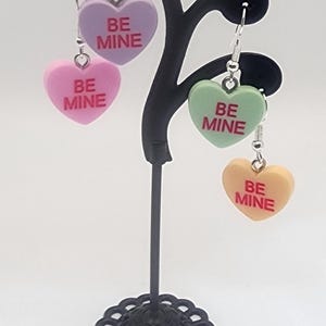 Be Mine Valentine&#39;s candy earrings (random colors)