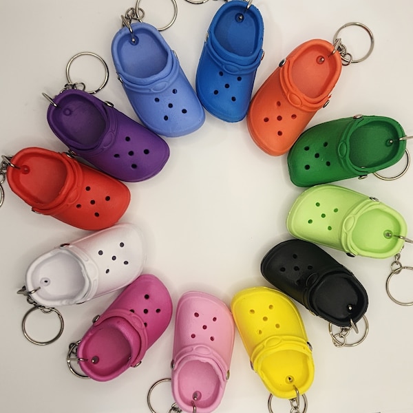 Mini crocs Keychain right shoe