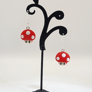 Mushroom dangle earrings
