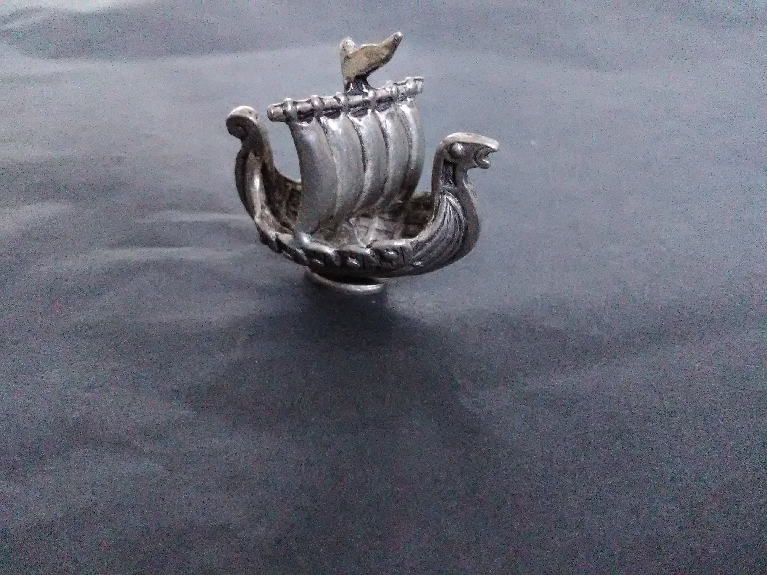  Viking Ship Ornament - Pewter (PO-13)