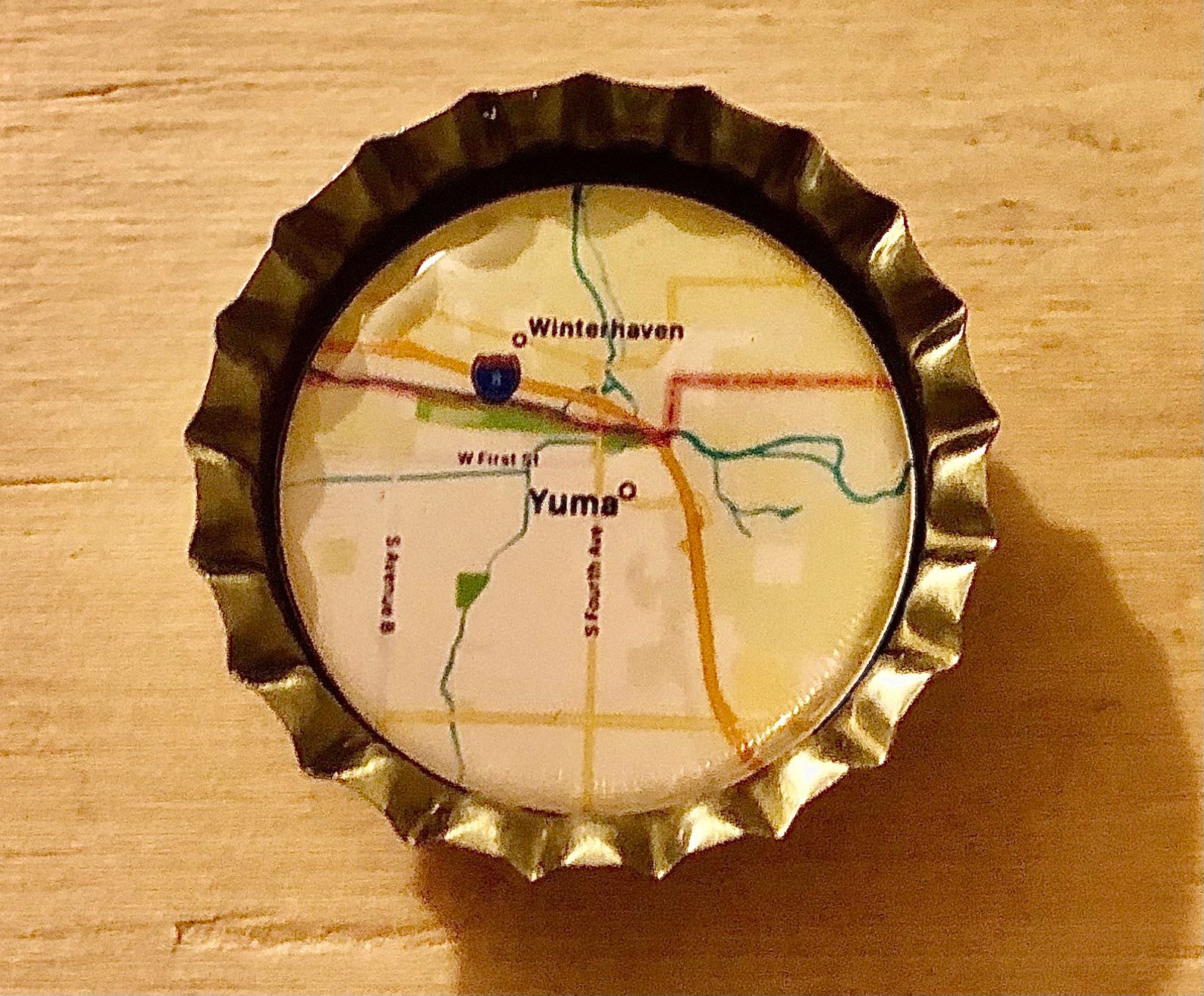 Bottle Cap City Map Image Read Item Description On How To Etsy