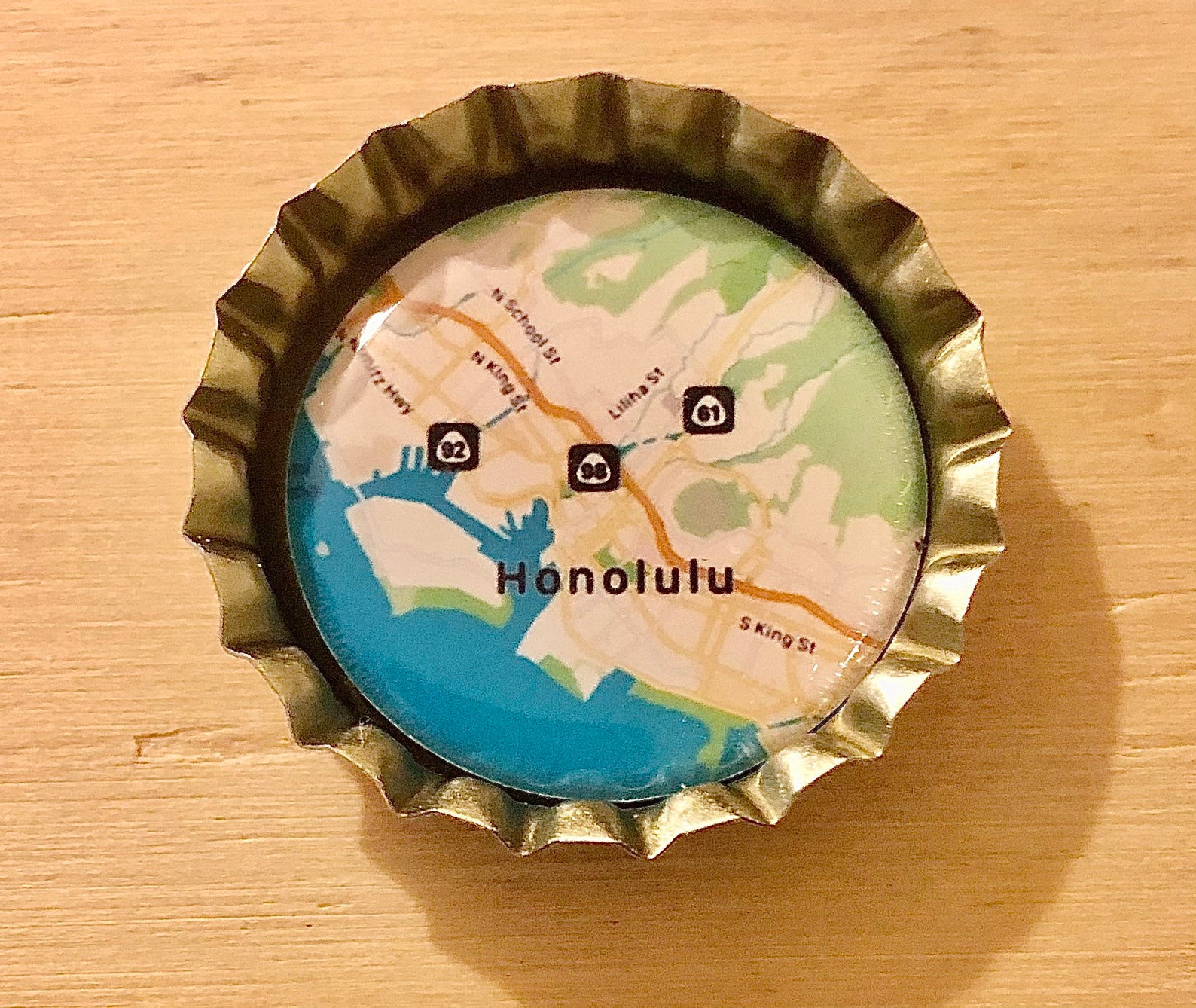 Bottle Cap City Map Image Read Item Description On How To Etsy