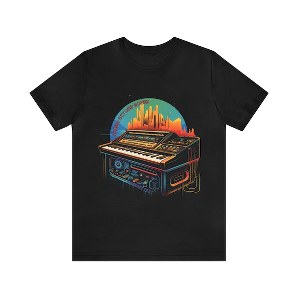 Analog Synthesizer Shirt - Analog Synth T-Shirt -Modular Synth Lover T-Shirt - Synth Wave - Prog Rock Print Tee - Keyboard Player Gifts