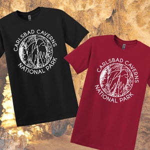 Camiseta del Parque Nacional de las Cavernas de Carlsbad: Camiseta de recuerdo de Nuevo México