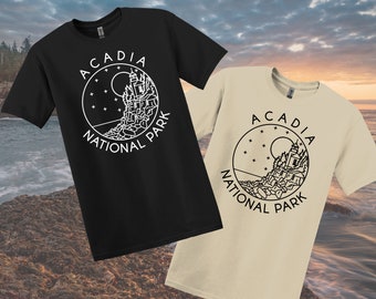 Acadia National Park T-Shirt, Maine Souvenir Tee