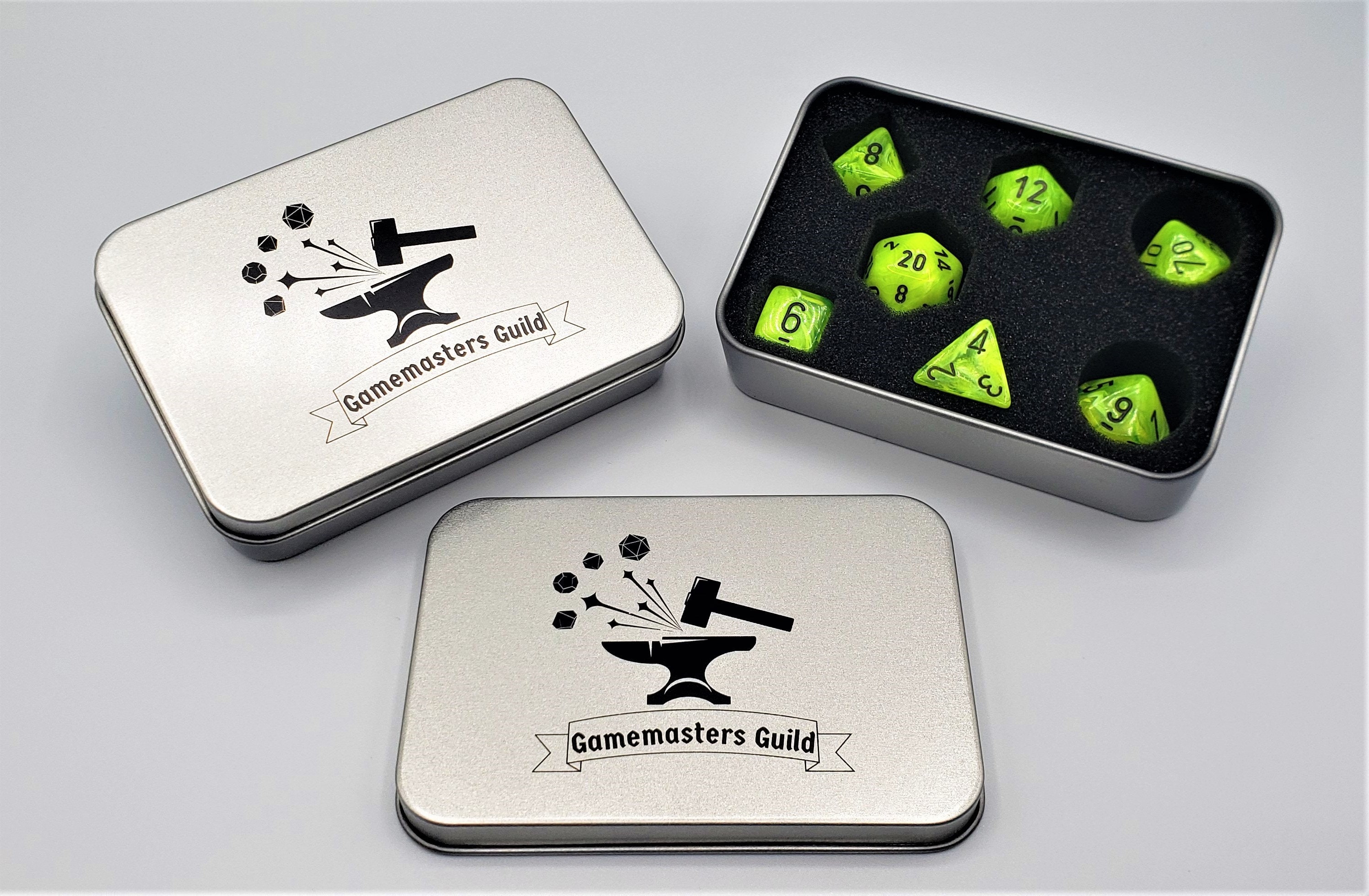 Dice Storage Box Dice Tin With Foam Insert DND Dice Sets Etsy