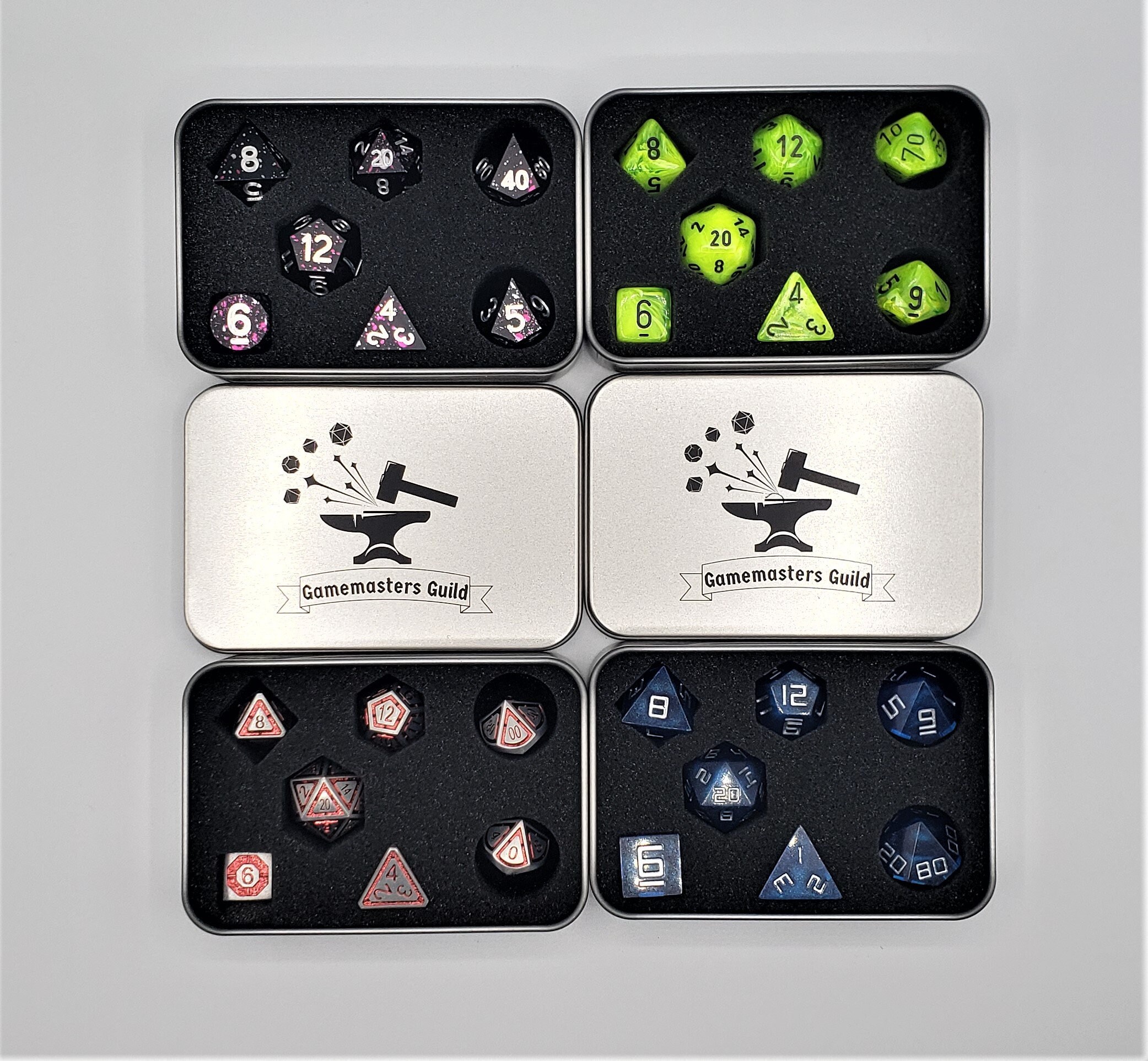 Dice Storage Box Dice Tin With Foam Insert DND Dice Sets Etsy