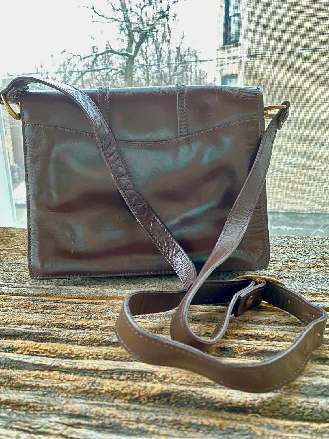 Brown Vintage shoulder bag/purse Etsy