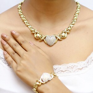 18k Real Gold Filled Xo Necklace Set Xo 