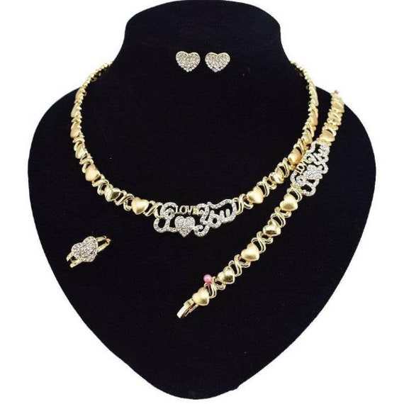 Xo Necklace Set Gold Jewelry Set 