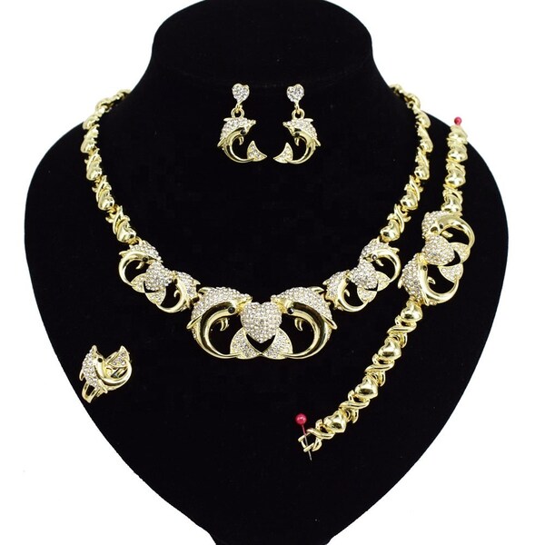 HUGS&KISSES Double Hearts Set Necklace Bracelet Earrings Ring Silver Plated