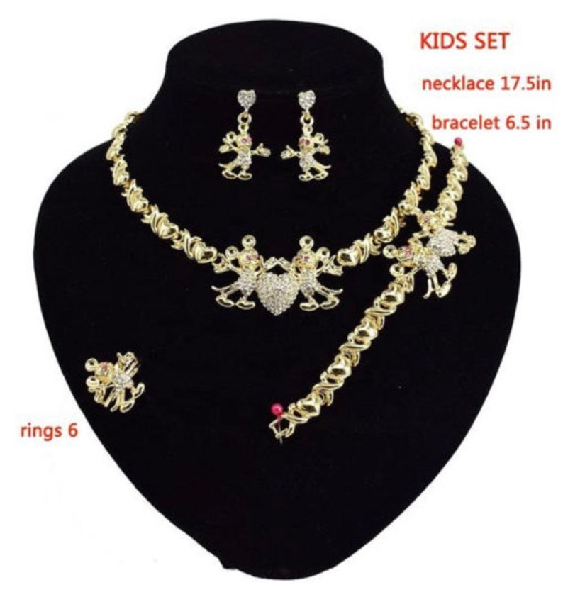 Hugs And Kisses Necklace Set 18K Gold Filled Jewelry Set Etsy Il 794xN.3298064963 Jd1c
