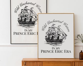 8x10 Prince Eric Era, Wild Uncharted Waters, Jonah Hauer-King, Prince Eric Wall Art, Nautical Wall Art, Fairytale Print, Mermaid Wall Art