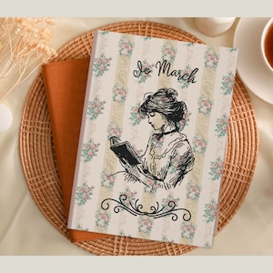 Louisa May Alcott Little Women Journal, Jo March Notebook, Bookish Journal, Bookish Gift, Vintage Journal, Literary Journal, Literary Gift