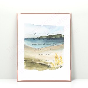 Watercolor Psalm 91:4 CSB Print, Scripture Wall Art, Scripture Print, Psalms Wall Art, Watercolor Wall Art