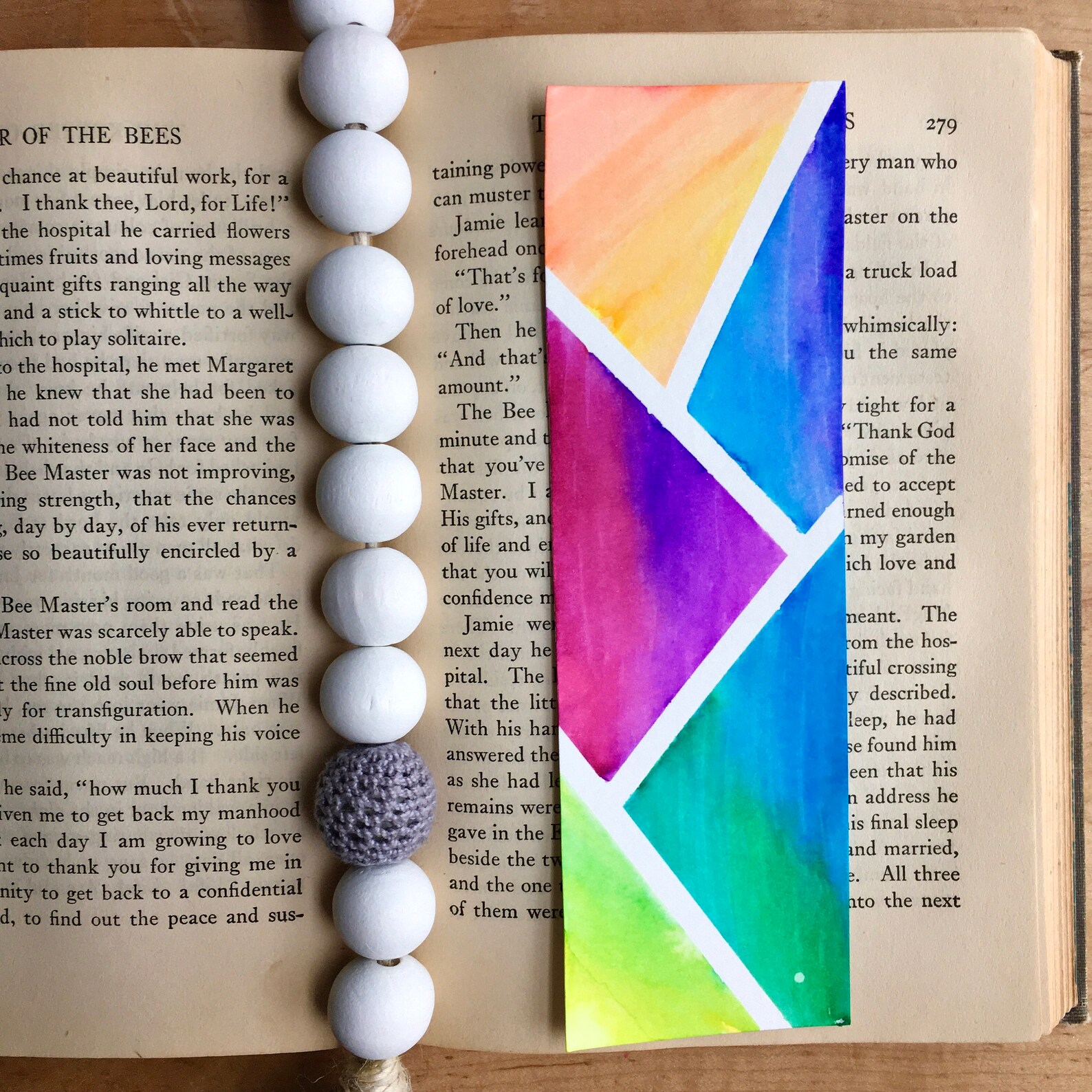 Watercolor Bookmark Stained Glass Bookmark Watercolor Art Etsy