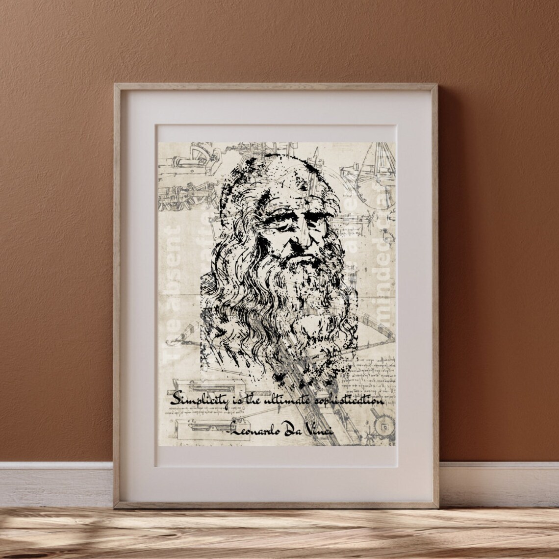 Leonardo Da Vinci Printable, Leonardo Da Vinci Quote, Leonardo Wall Art, Renaissance Decor ...