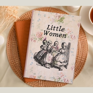 Louisa May Alcott Little Women Hardcover Journal, Jo March, Bookish Journal, Bookish Gift, Vintage Journal, Literary Journal, Literary Gift