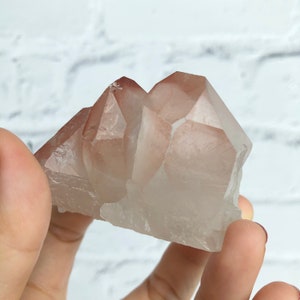 Pink Lemurian Cluster with Future Time Link Portal Key | From Serra do Cabral, Minas Gerais Brazil | Ethically Sourced - PLC6 - 110g