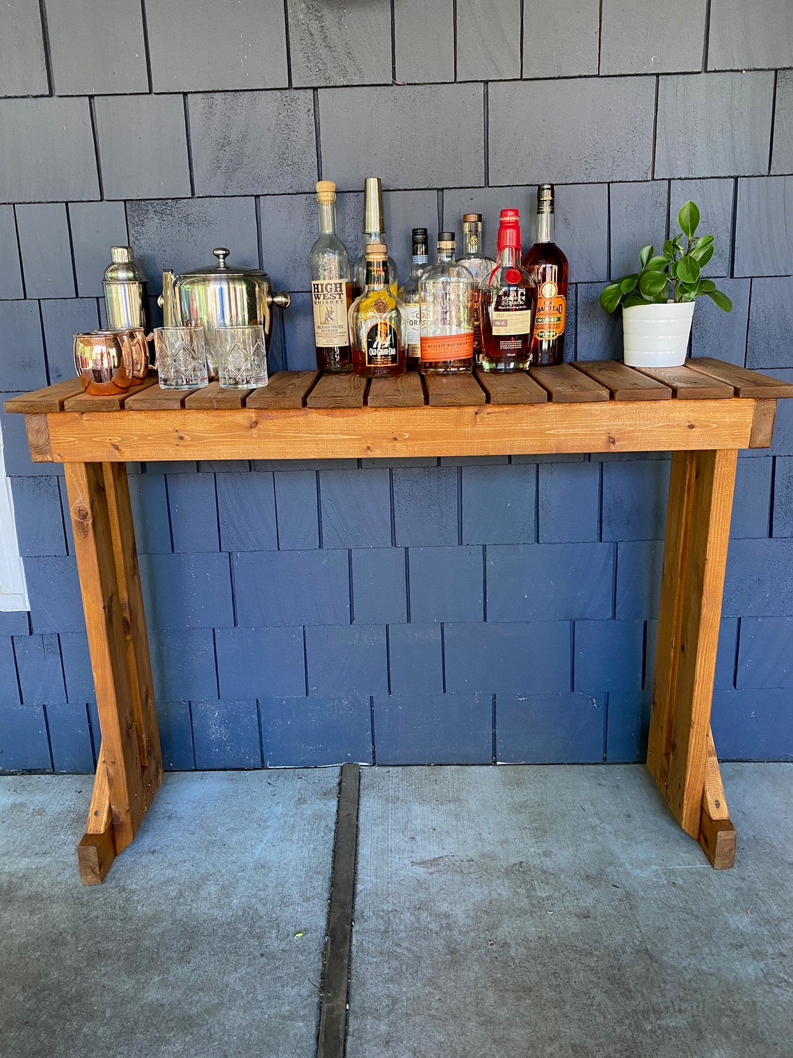 Outdoor Bar Table Etsy