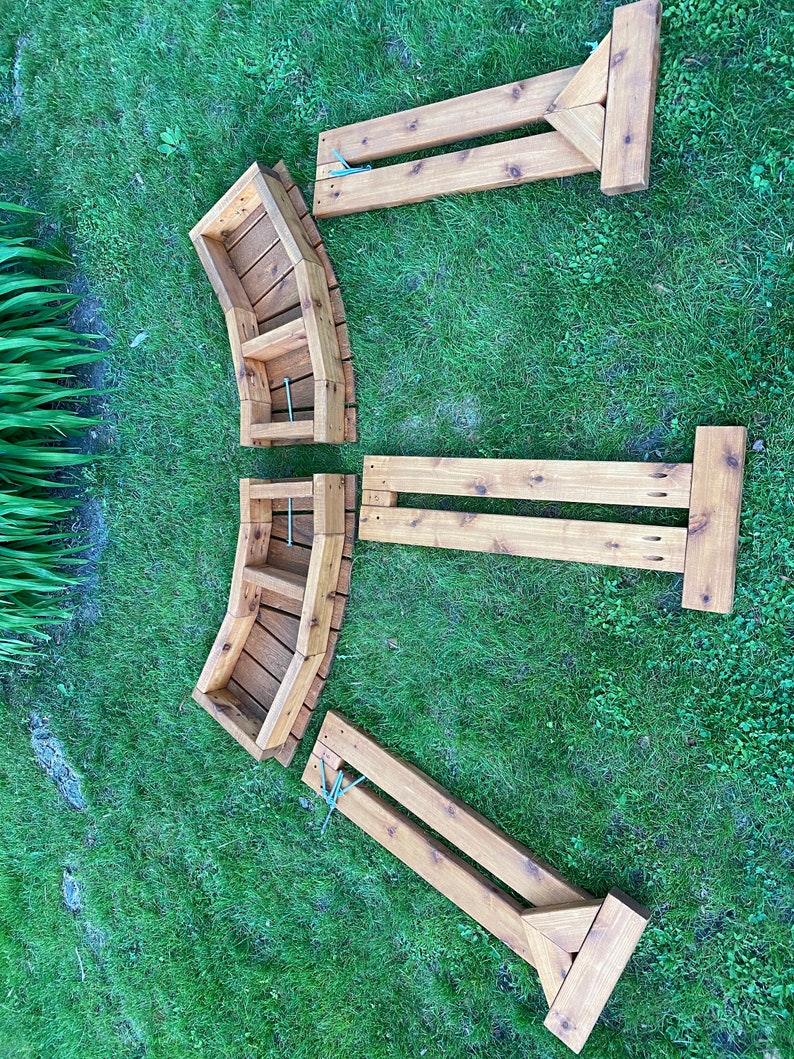 Curved Hot Tub Table for Round Spa Etsy