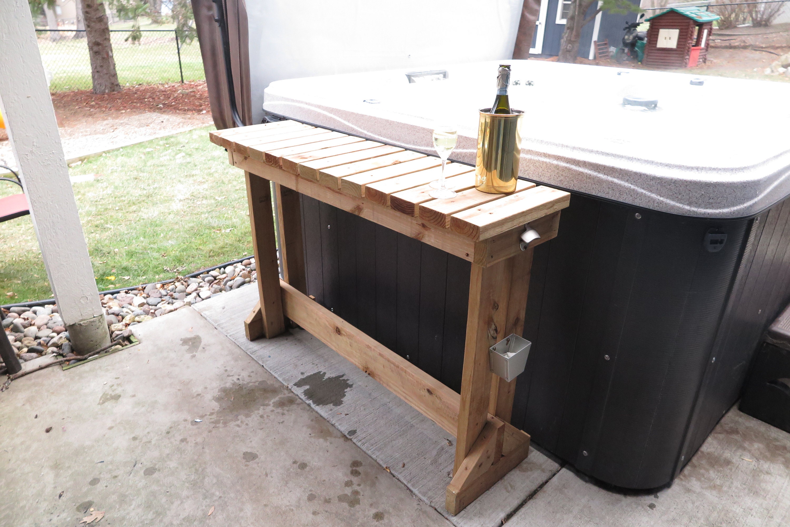 Hot Tub Table for Spa Etsy