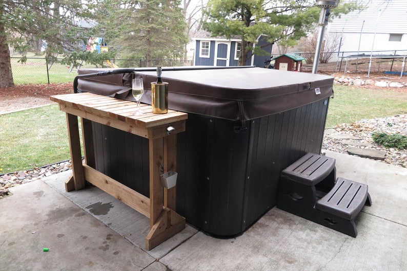 DIY Hot Tub Table Build Instructions Etsy