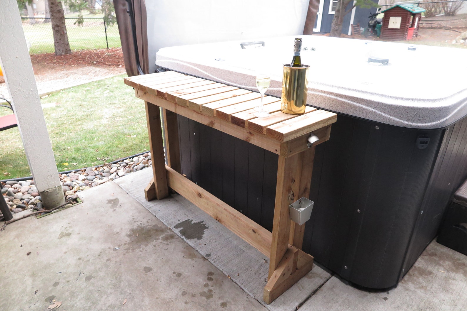 DIY Hot Tub Table Build Instructions Etsy