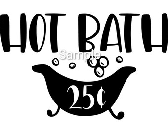 Hot Bath 25 Cents Etsy